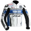 WGP Yamaha R6 50th Anniversary Blue Armoured Leather Motorcycle  Jacket